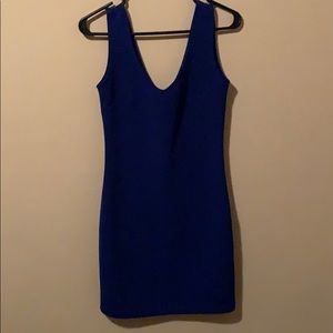 Blue bodycon dress